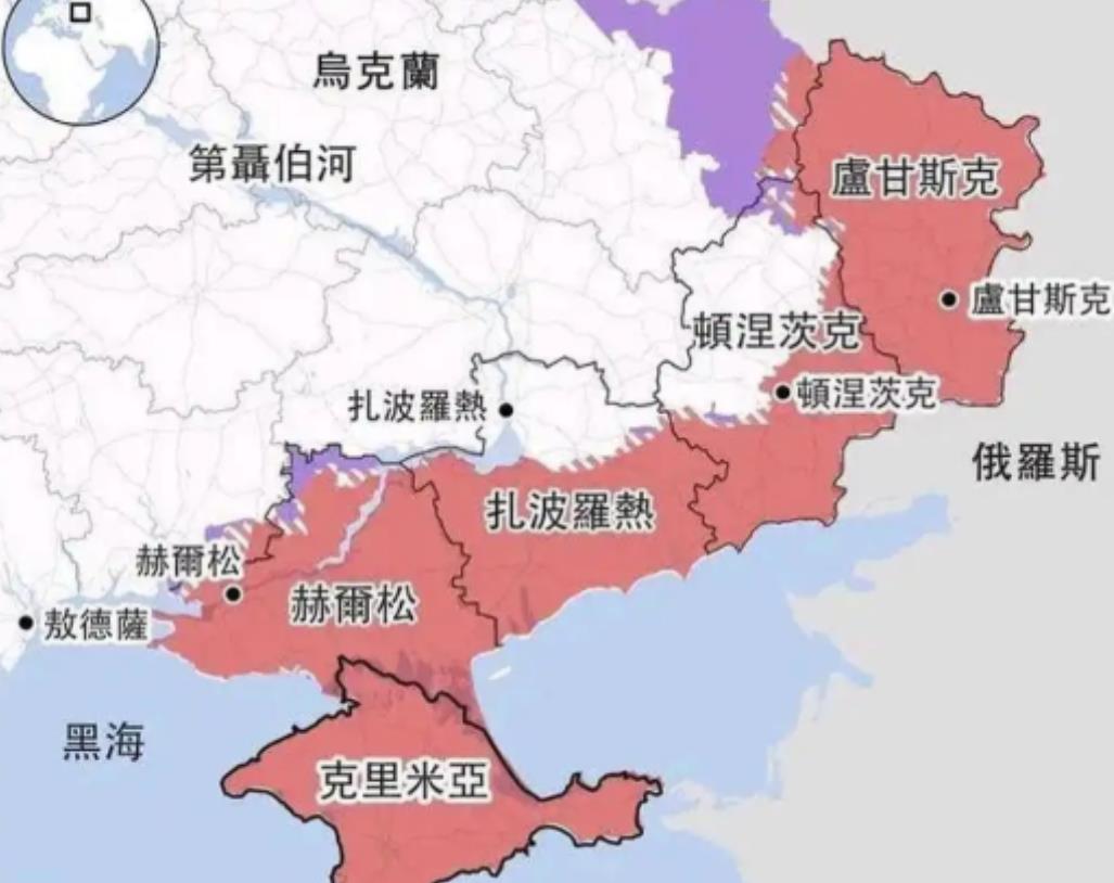 乌克兰割不割地，其实对于俄罗斯来说，已经无所谓了。眼下乌东四州的实际控制权早已落