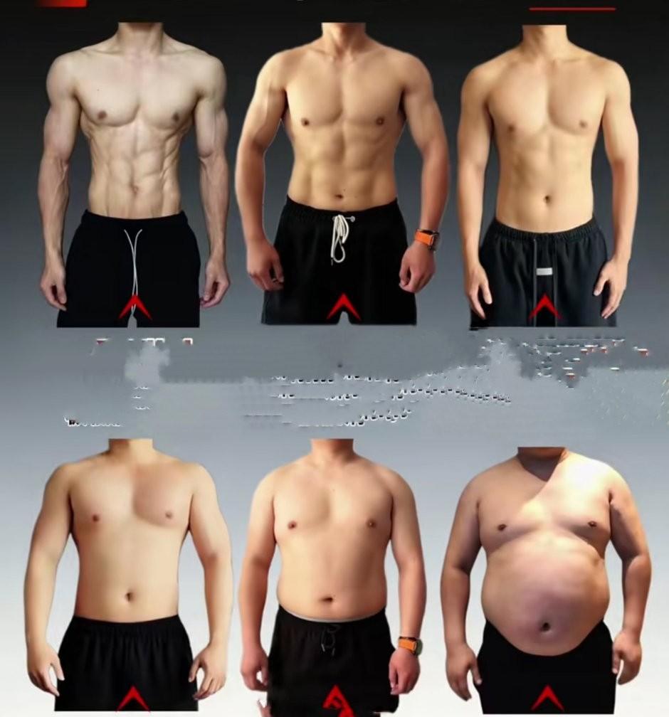 问女同胞们一个问题，你们一定要真实的回答，下面是6种男人的身材形状，从你们女人的