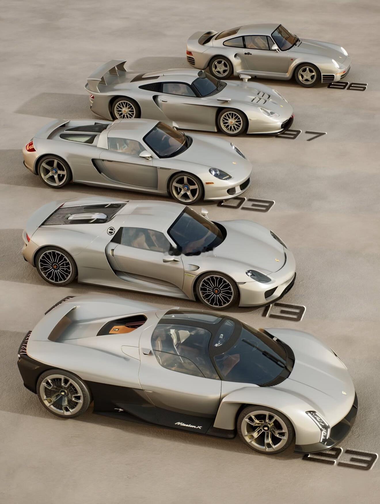 从959到MissionX的进化之路，当这五台银灰色的猛兽一字排开，我看到的不