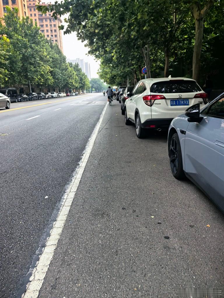 石家庄身边事非机动车车道就这么窄？​​​