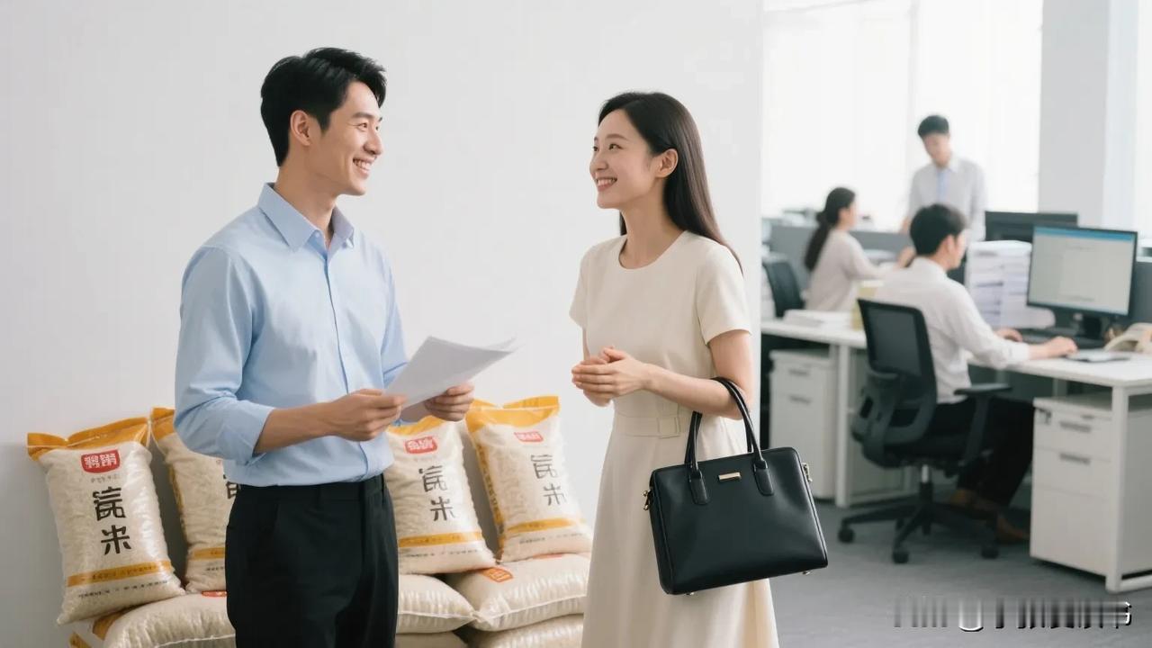 “你快上来吧，我老公不在家，完事就让你走，抓紧时间，赶快！”单位发了袋大米，