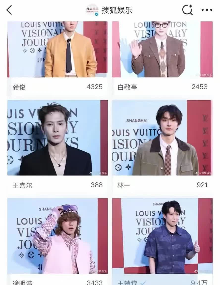 王楚钦可能自己都没留意。总共十万三千票的评选，他一个人占了九万四