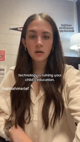 这位美国女性是一位教师，她在社交媒体称：美国的学生已经没办法学习了​她拍摄了一段