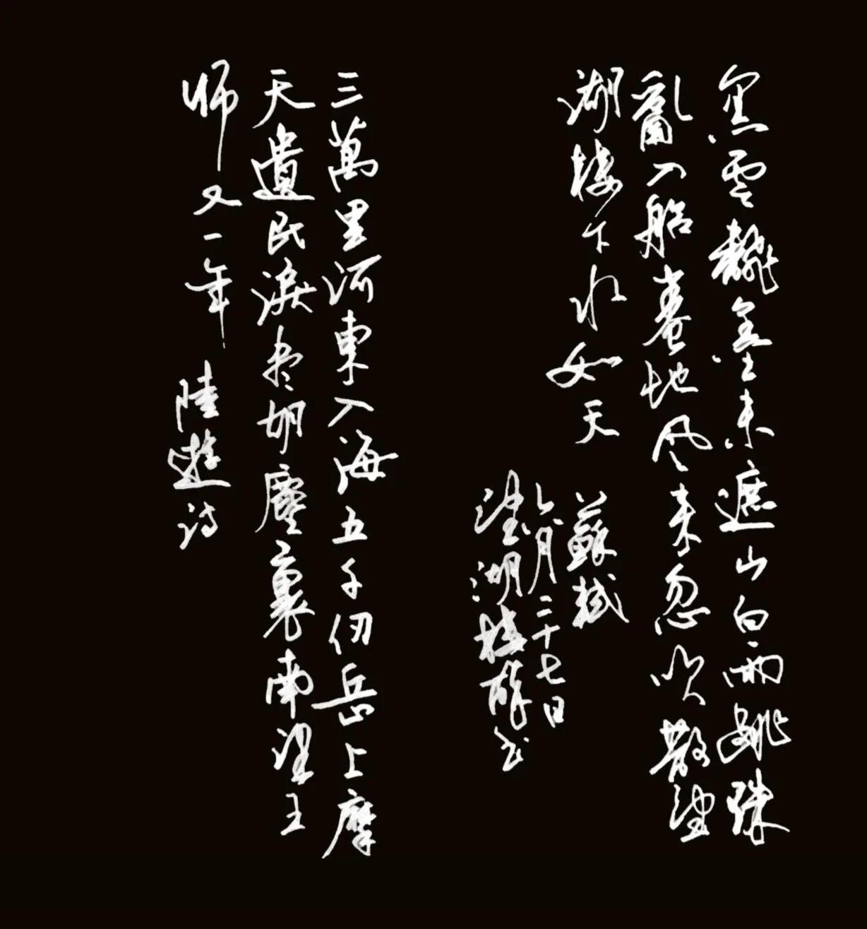 我想问一下，您看这字的时候是先看写错的字还是先看好看的地方？美工钢笔抄了两首诗