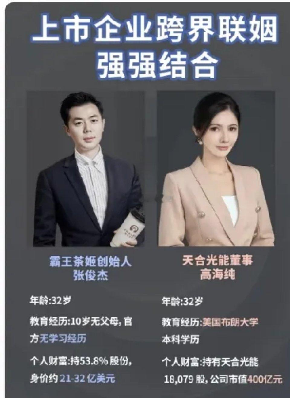 现在看来，有钱人挑媳妇还真有门道。张俊杰17岁当茶饮店员，凌晨4点煮茶切水果，3