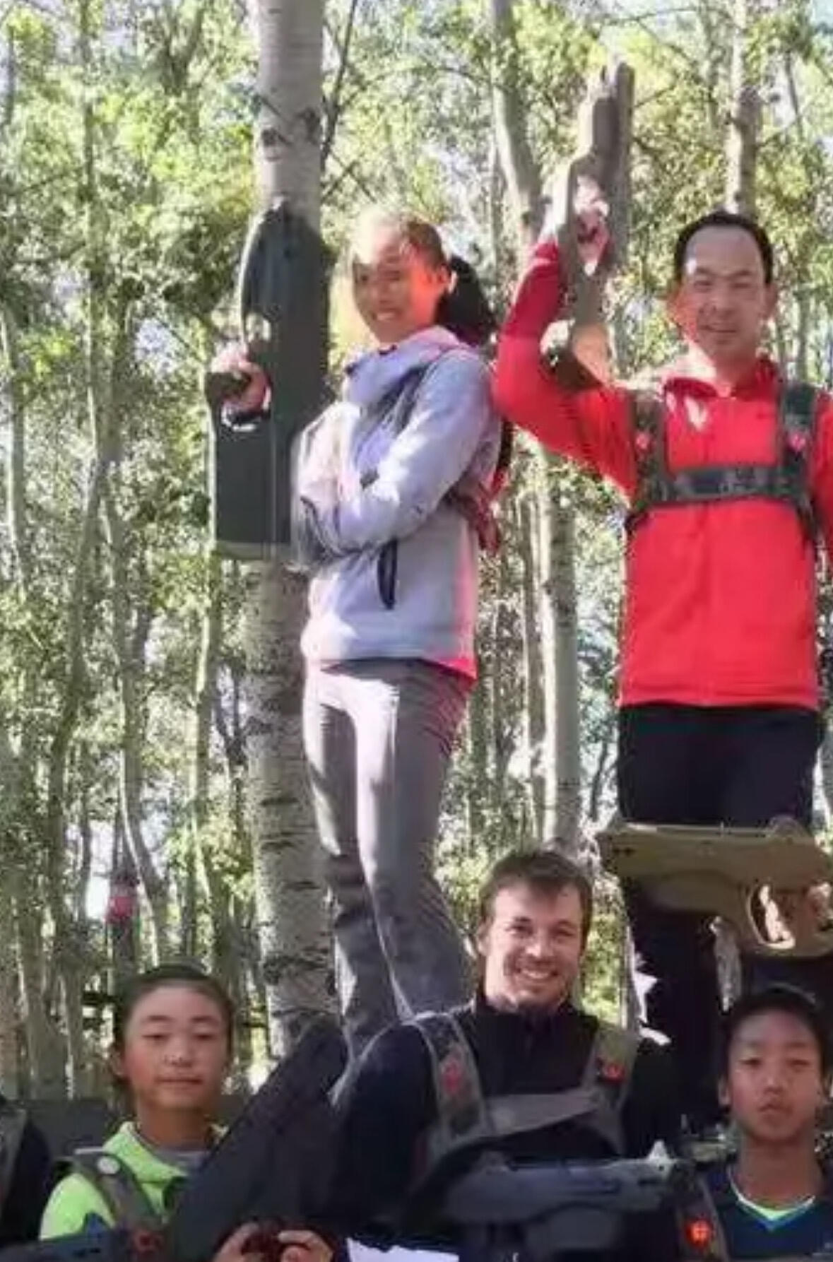 郑钦文从小就爱站在顶峰​​​