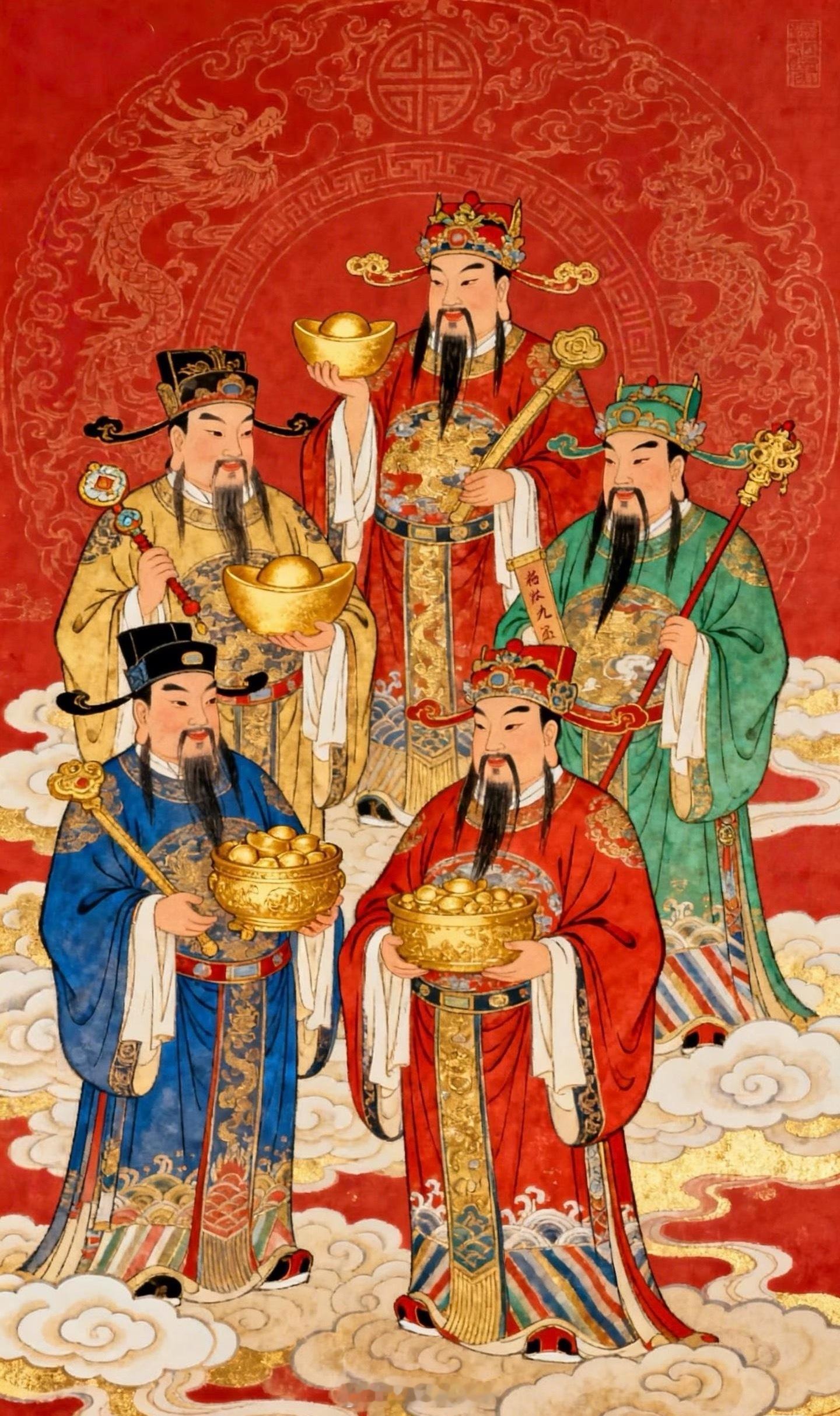 迎财神来来来欢迎财神来做客～正月初五接财神