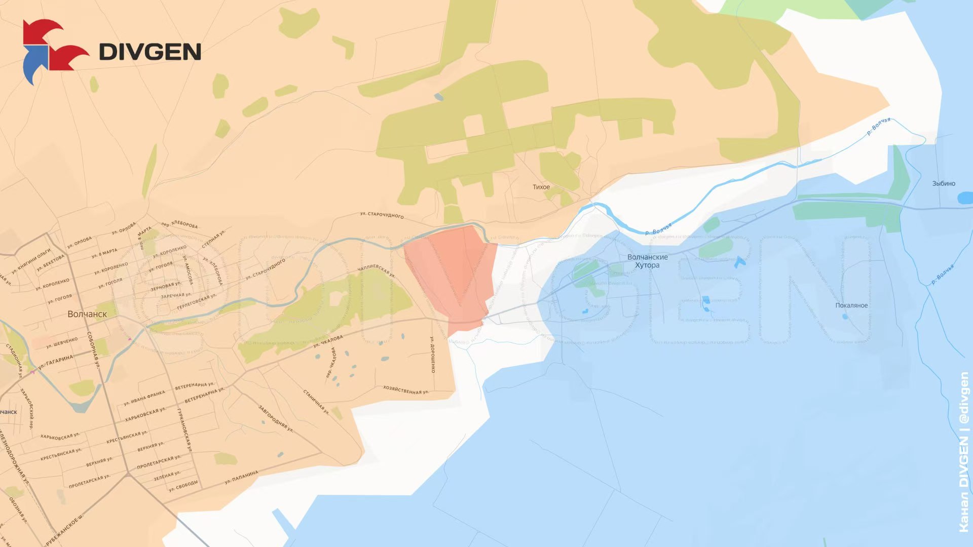 哈尔科夫州沃尔昌斯克，拿下沃尔昌斯克城区后，俄军北部集群东进，已进入胡托里的西部