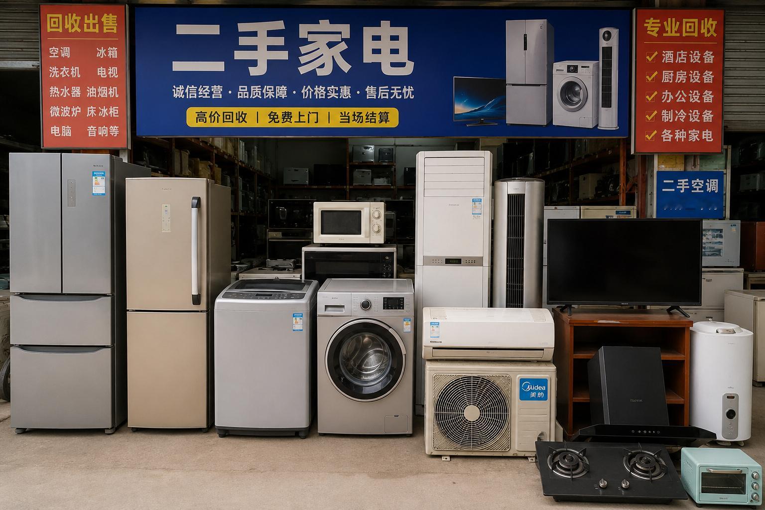 聊下我自己买二手家电的心得，像电视、冰箱、洗衣机这类结构简单稳定的大件...