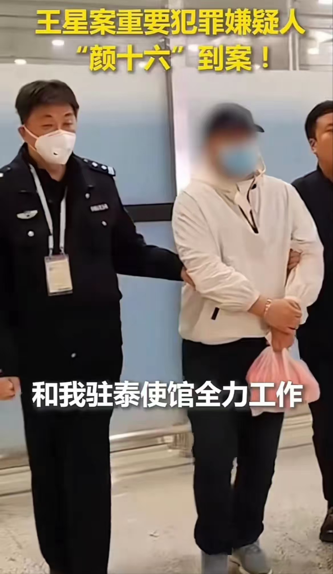 重要犯罪嫌疑人颜某磊，也就是大家熟知的“颜十六”，被抓住啦！多亏了公安部工作