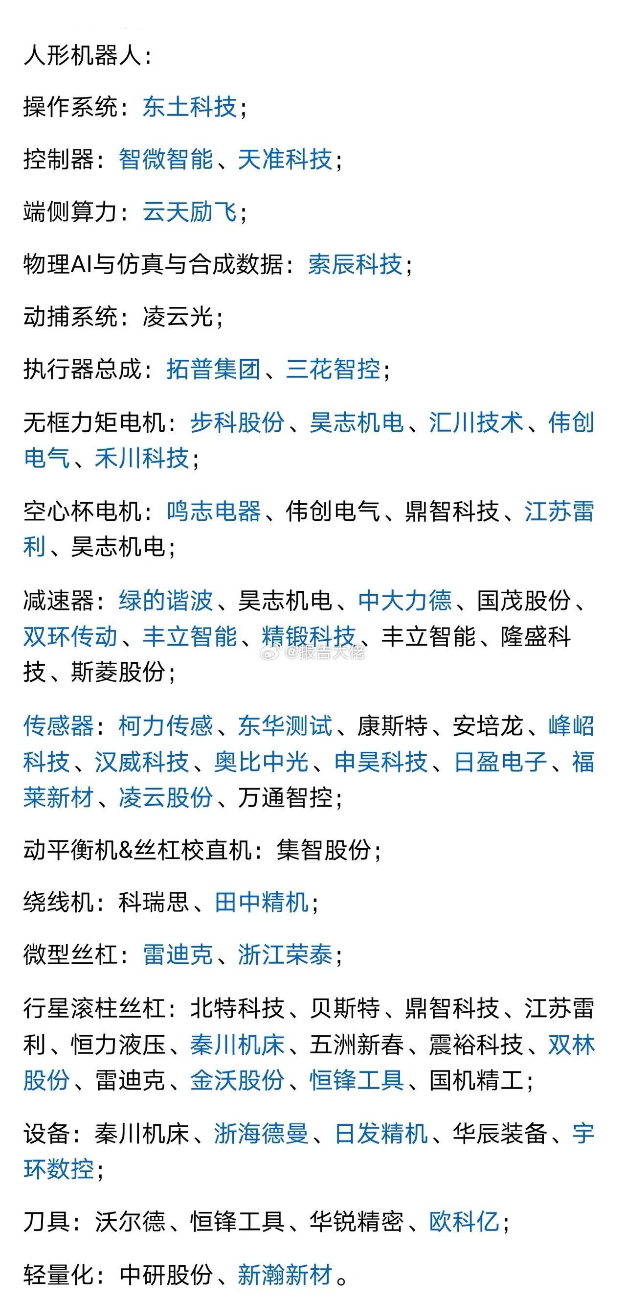 人形机器人概念龙头​​​