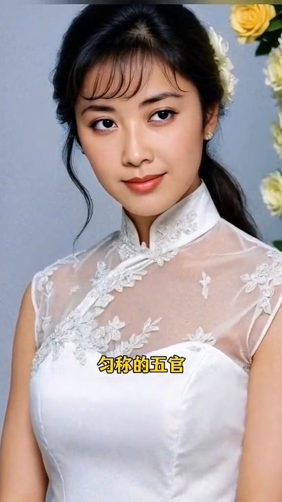 说她是亚洲的第一美女都是当之无愧的。这一张脸是比例最好的一张，匀称的五官，灵动