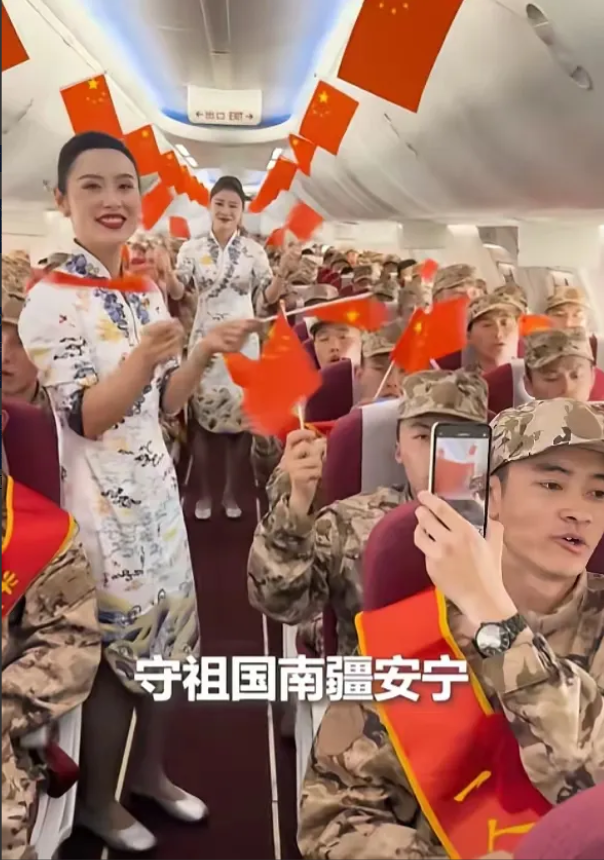海南航空最近这个操作，值得整个行业品三遍刚看到济南新兵乘机时满舱国旗的画面。