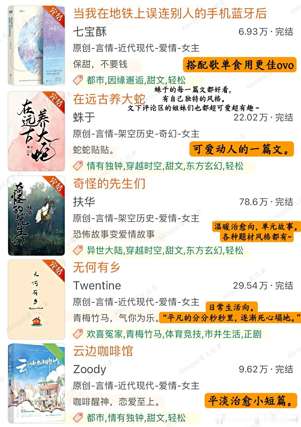 推文最近吃的细糠｜我重温多次的好看甜文top推荐◽️很长