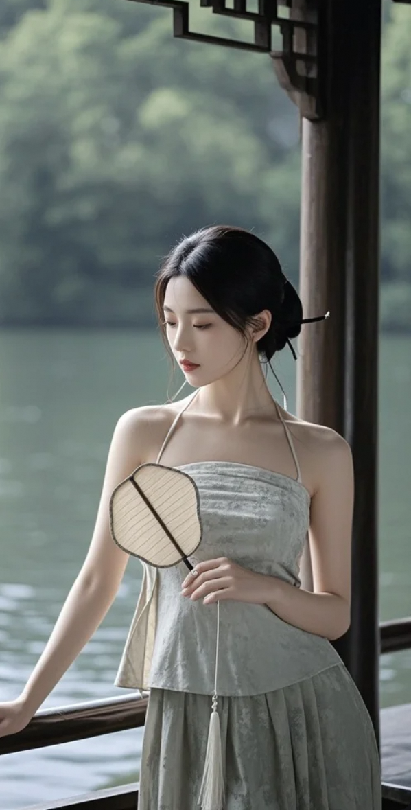 她的美，是安静的，也是震撼的