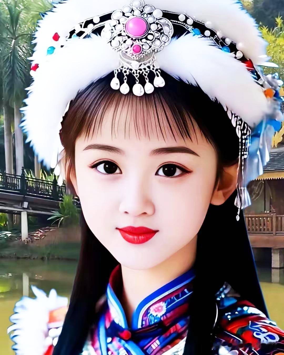 惊艳的民族风服饰，头饰华丽，让人眼前一亮！🌟💄👗