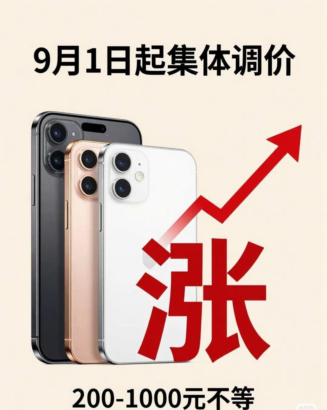 目前的手机涨价无非两种结局：第一种：涨了之后市场份额急剧下降，销量下滑，无人