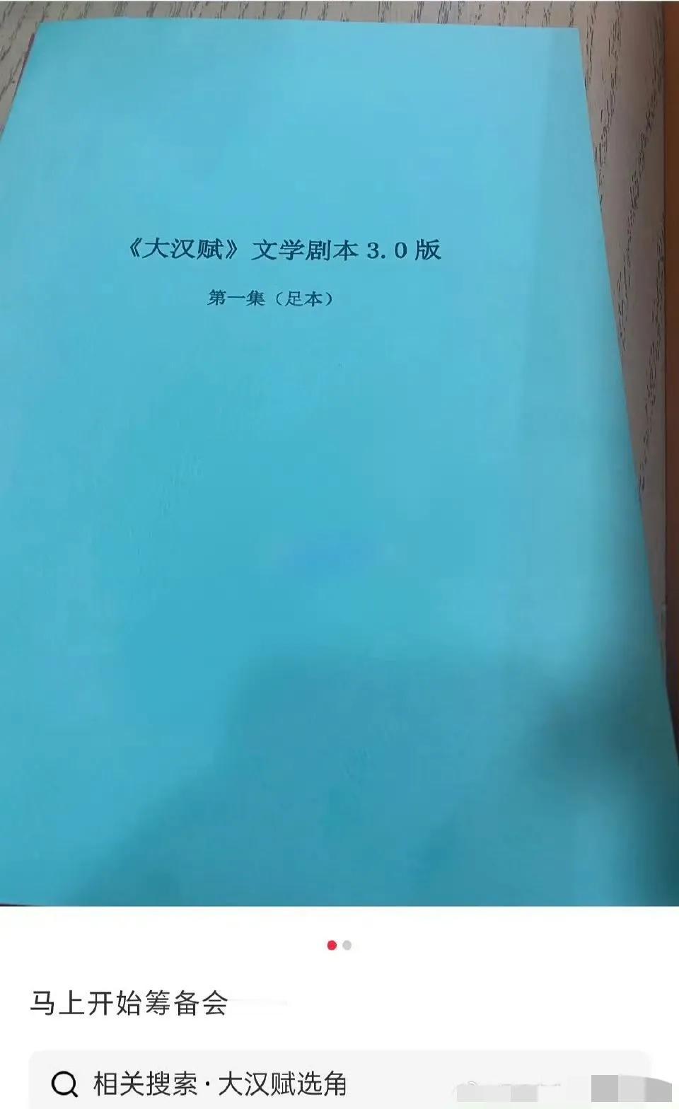 大汉赋貌似没有张晚意[抠鼻]也是张那种古偶都演不好的烂演技，怎么可能演这种正剧？