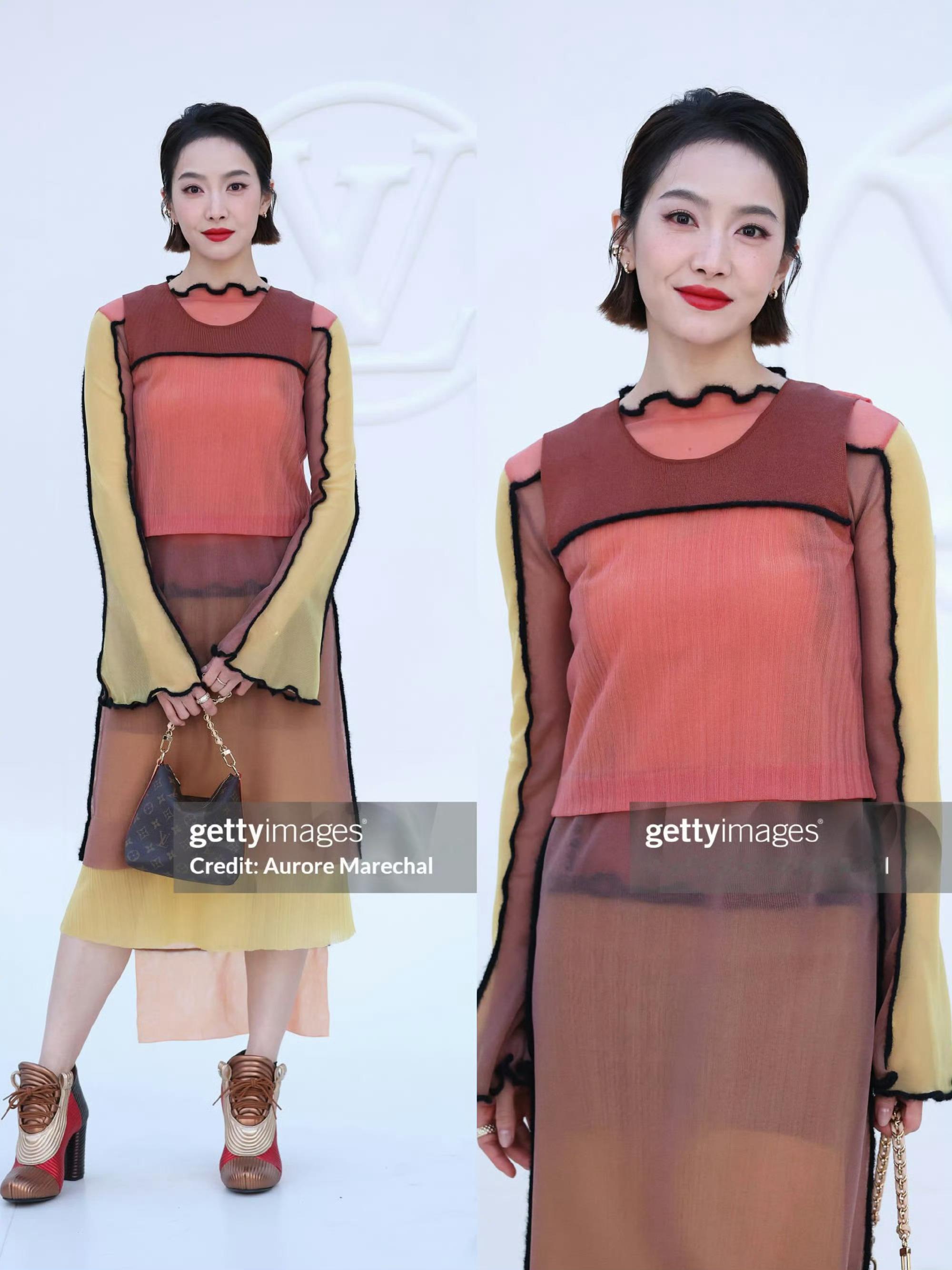 宋茜卢昱晓LV造型脸美，衣服稠稠的​​​