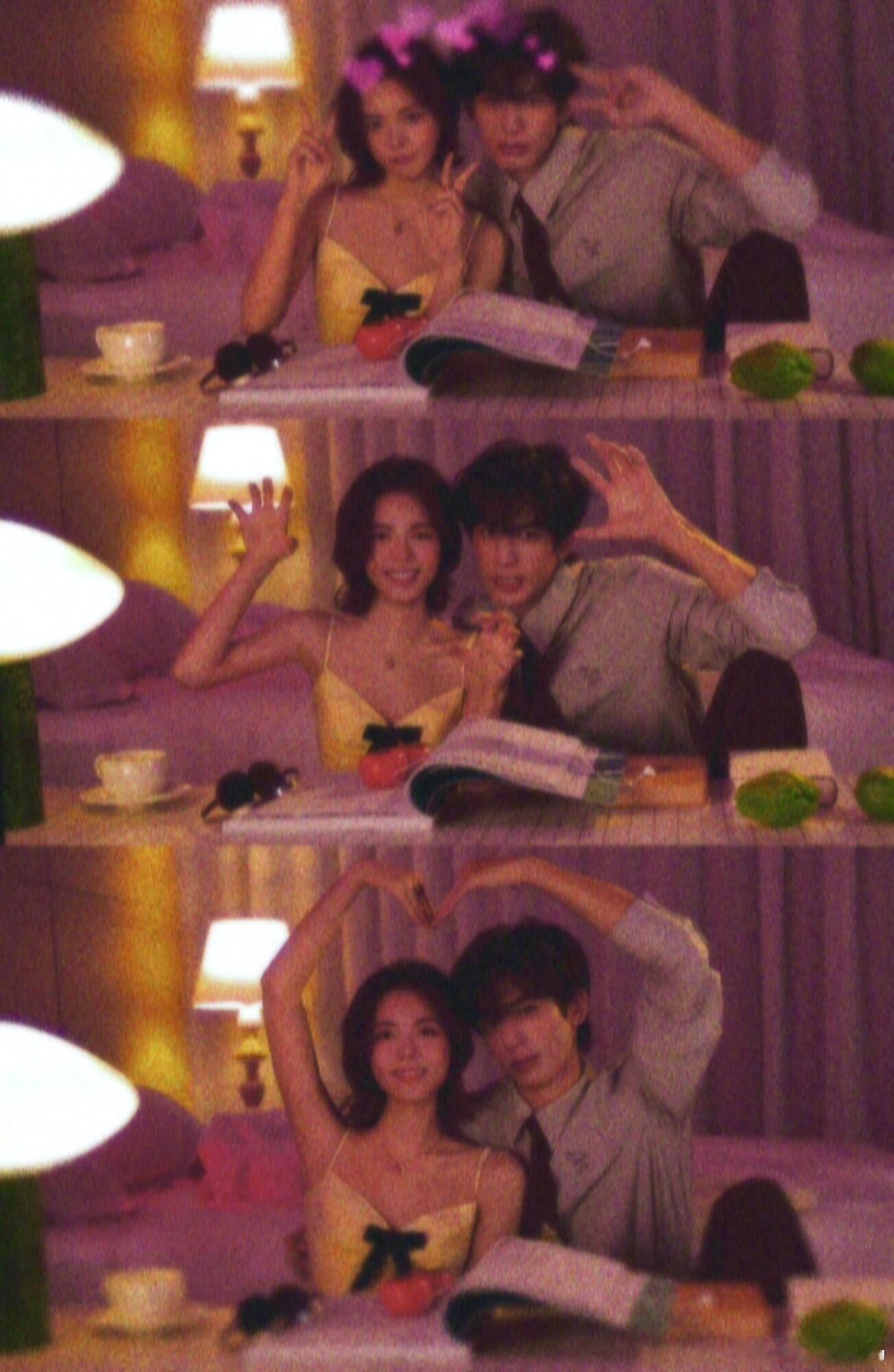 宋威龙赵今麦好居家的一组图，这个龙麦风味的美味程度我给到一个夯！！