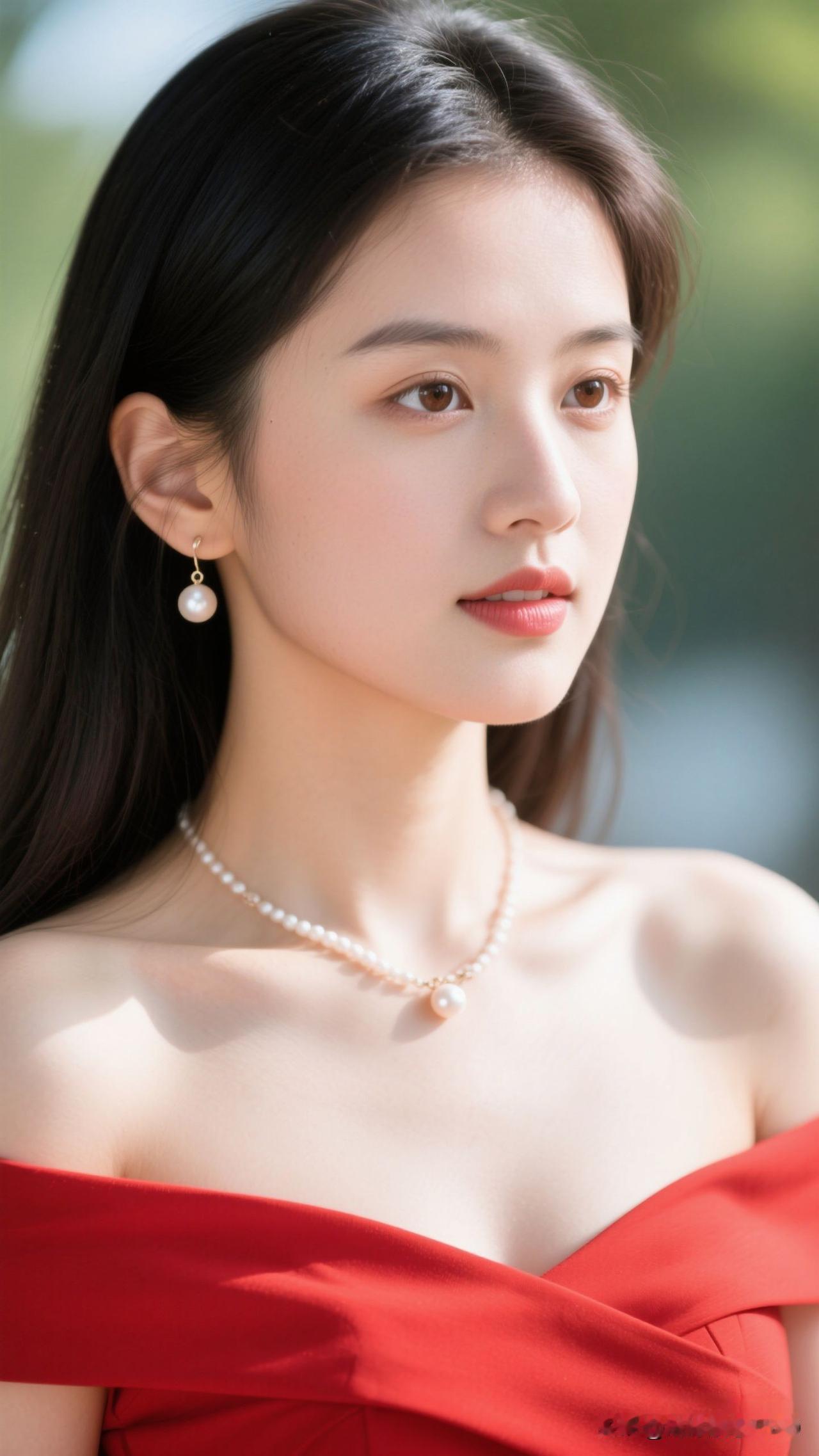 烛火为笺，红裙是蘸了甜的墨，珍珠曳着光，呼吸间都漾着优雅又鲜活的香。颜色鲜艳的旗