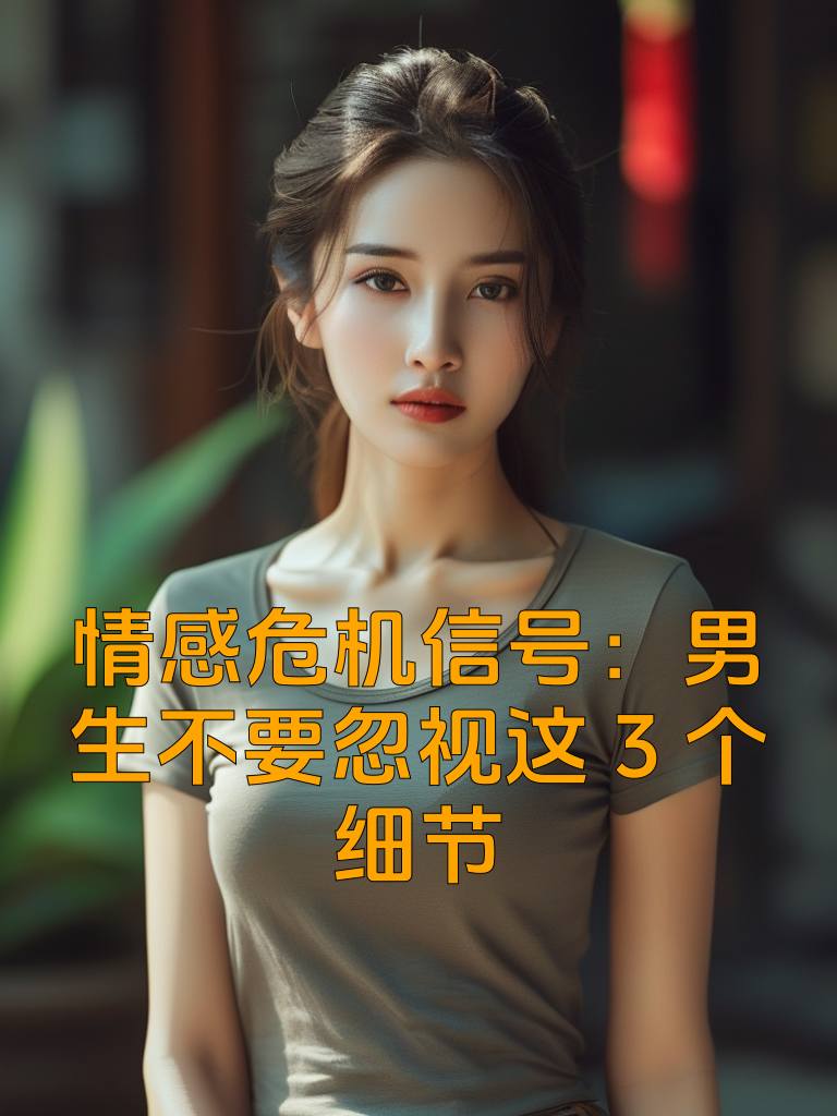 情感危机信号：男生不要忽视这3个细节