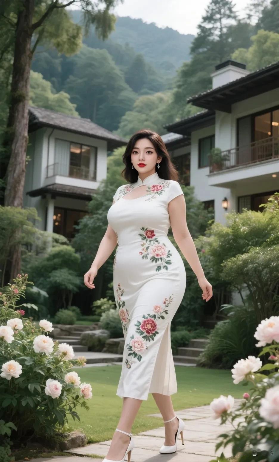 深色旗袍怎么搭配