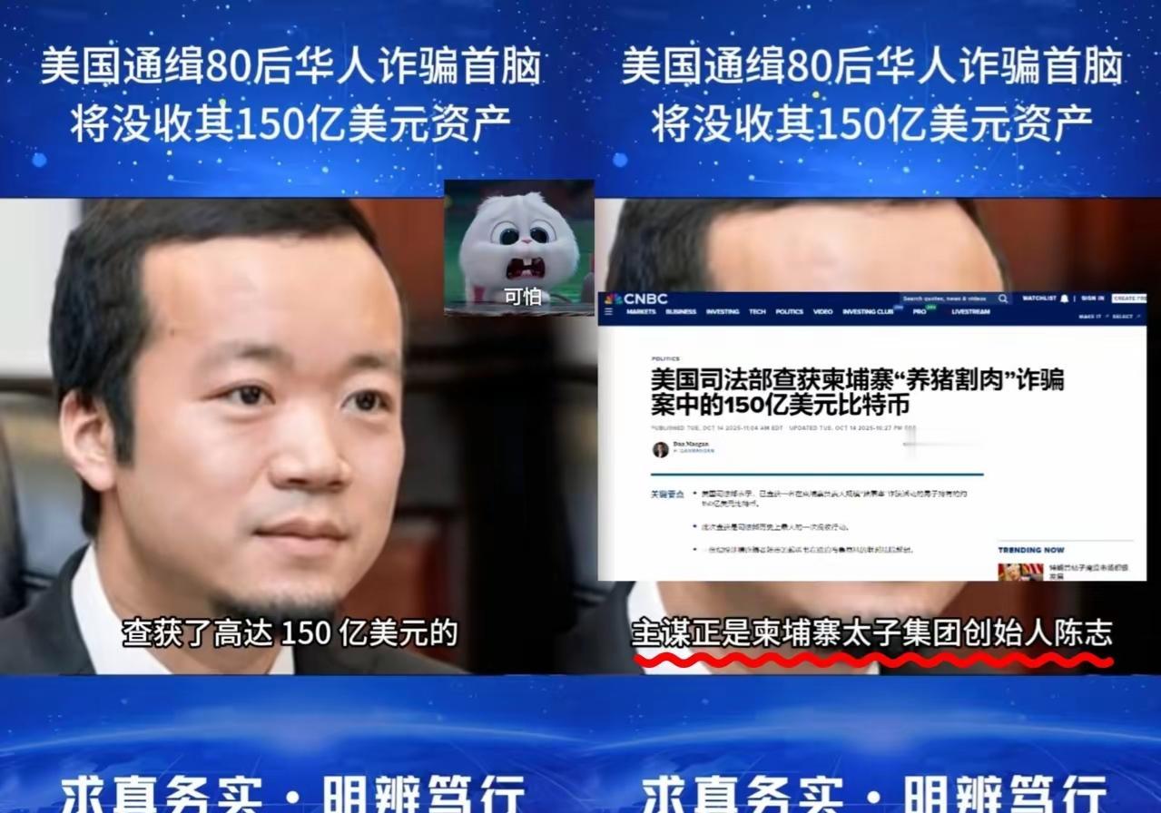 别再被“美国收割”的说法带偏了！柬埔寨电诈巨头陈志被抄家，冻结的150亿比特币哪