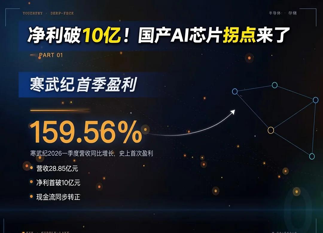 国产AI芯片拐点：净利首破10亿元从能用到好用,英伟达归零净利首破10亿元现金