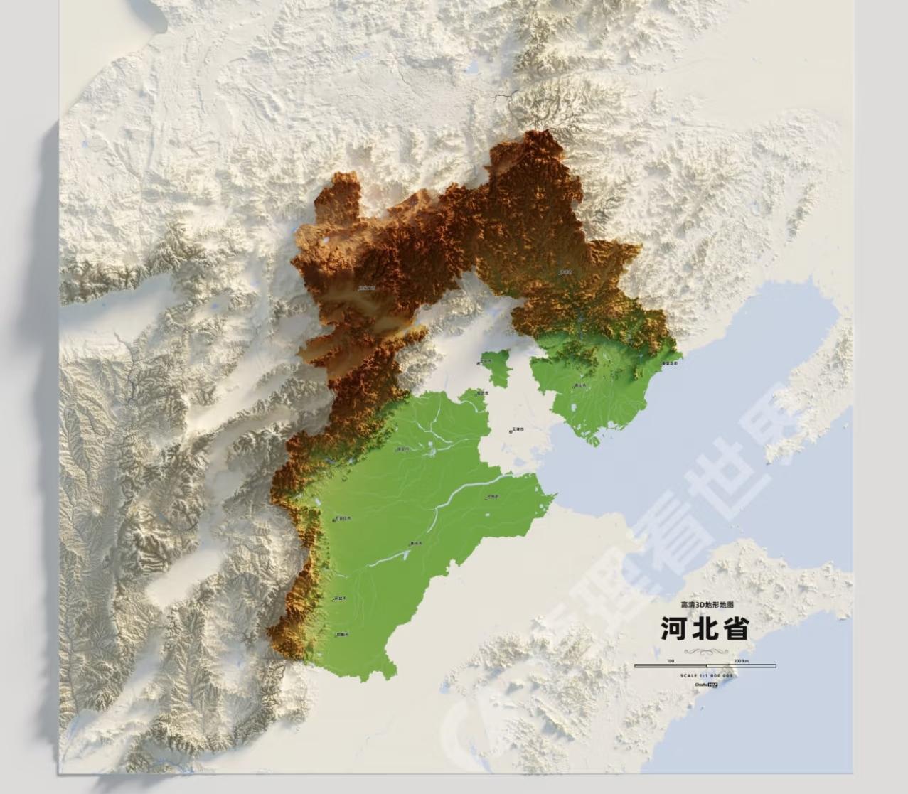 河北是我国唯一一个兼具高原、山地、丘陵、平原、盆地和海洋六大地貌的省份，具有最完