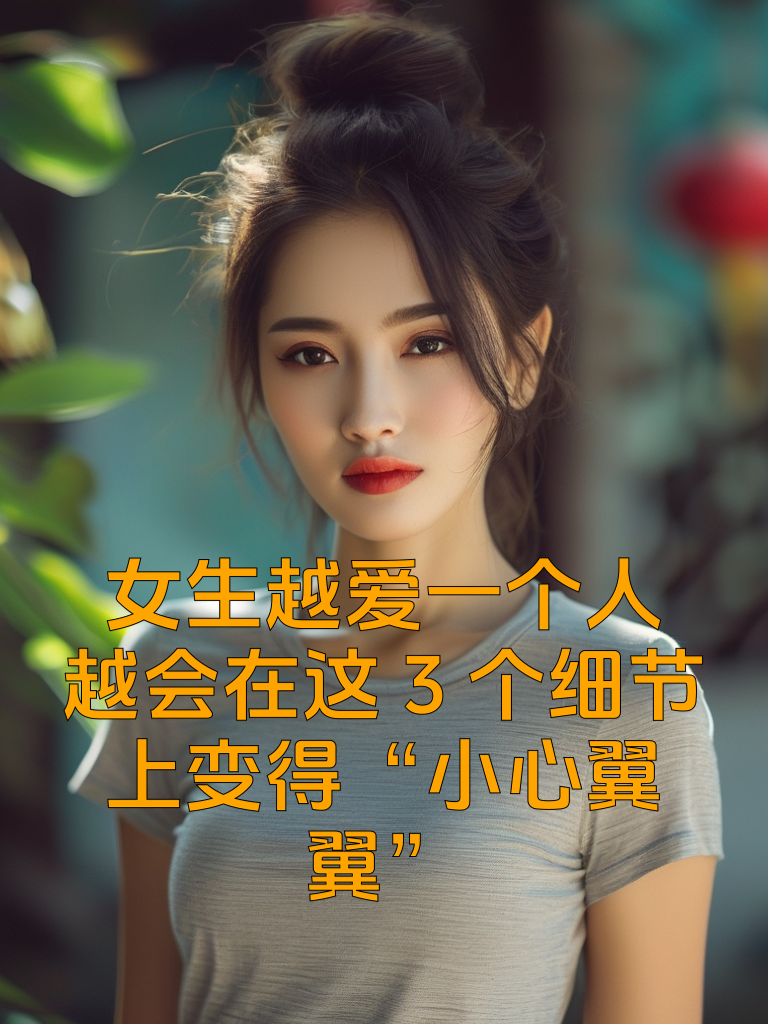 女生越爱一个人，越会在这3个细节上变得“小心翼翼”