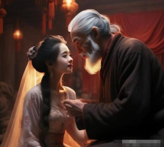 1070年，80岁的张先纳了18岁的少女为妾，洞房花烛夜张先对娇艳的新娘子说：“