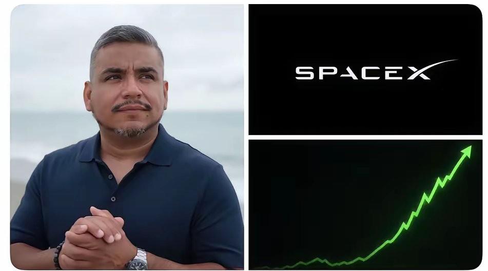 这个男人在SpaceX是做电焊工，是一个在老美那边的网友认识的朋友，随着Spac