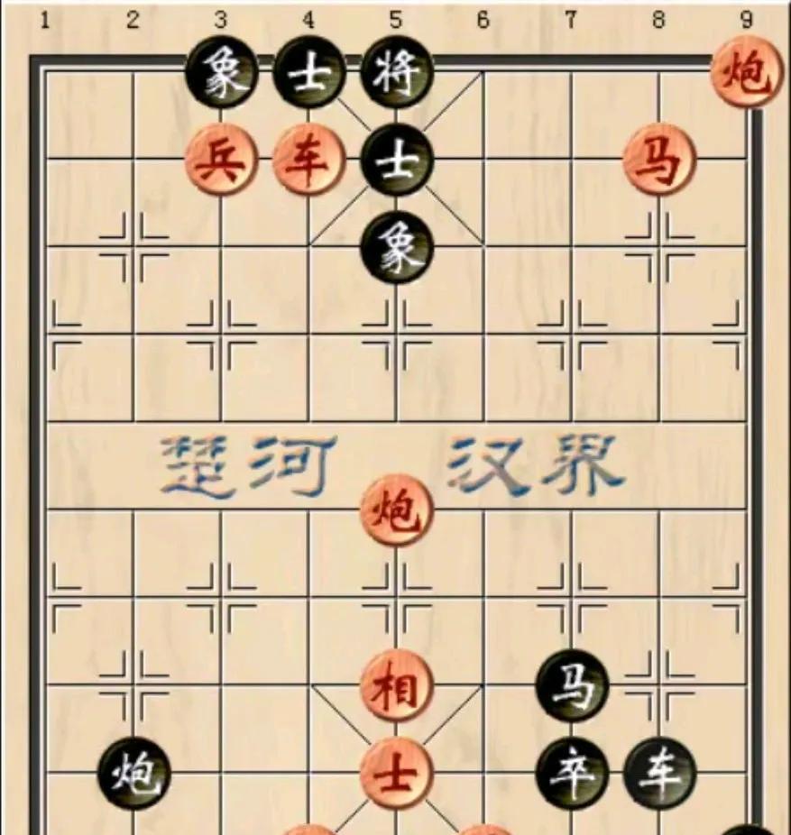 五步就可以绝杀的棋，还在左思右想，黑方是有钓鱼马，又有车卒炮助攻，随便一步就可以
