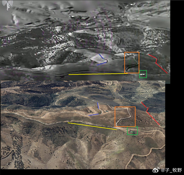 他们通过地理定位发现，一架以色列F-35战斗机在德黑兰上空击落了一架有人驾驶的飞