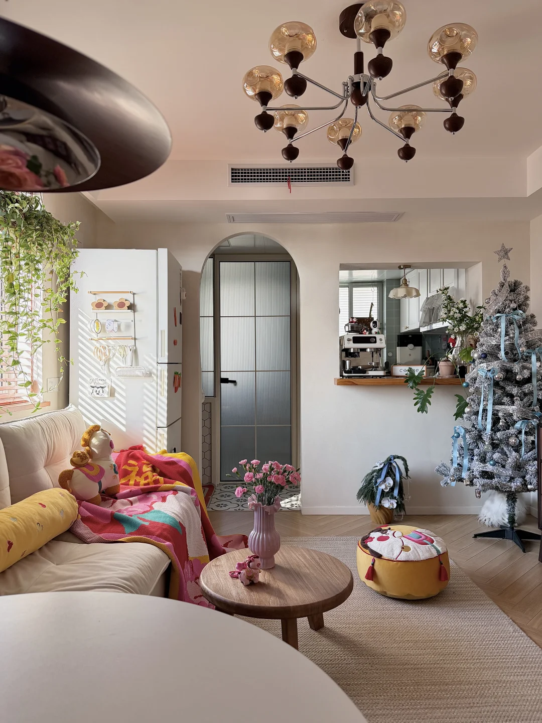 65平两人三猫，艺术漆让我家美成样板间！