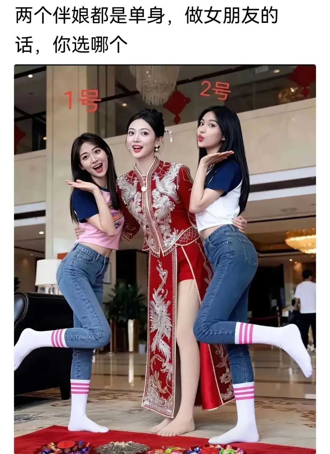 我就想问问，新娘有对象了吗？