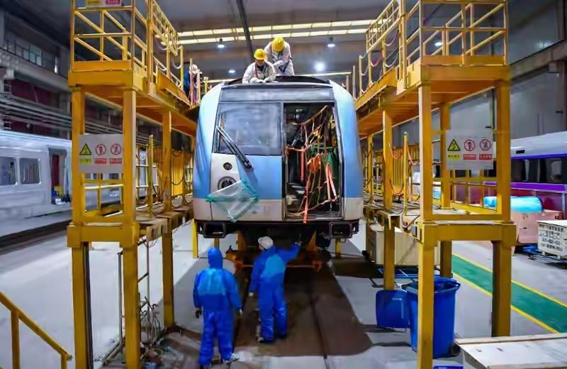 南京地铁1号线列车正式开启延寿更新南京地铁1号线列车正式开启