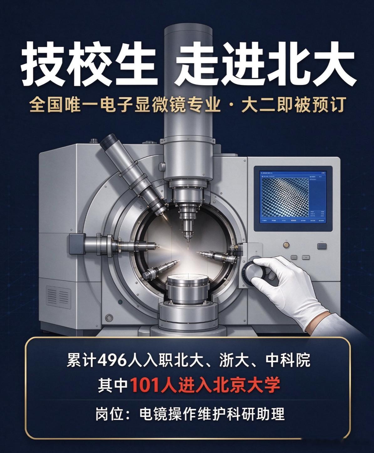河南一技校101名毕业生入职北大"我们学生没考上北大，但他们能去北大工作。"河