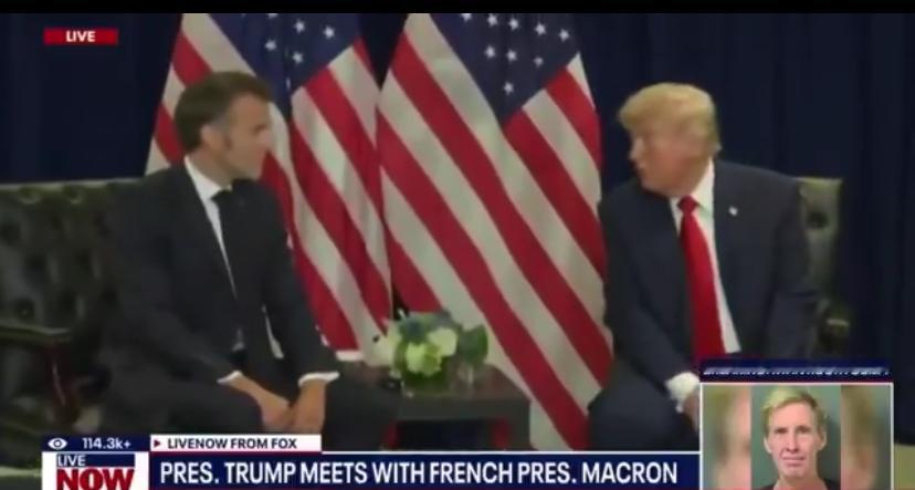 美国总统特朗普今天早些时候在纽约联合国大会间隙会见法国总统埃马克龙时表示：“最大