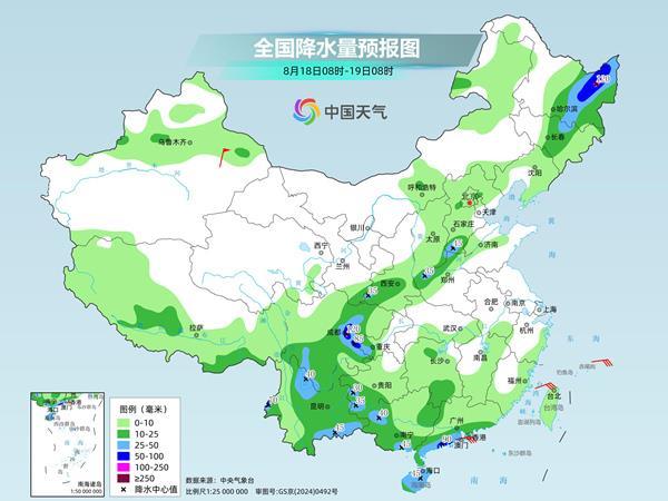 本周四山东半岛南部等地部分地区有中到大雨