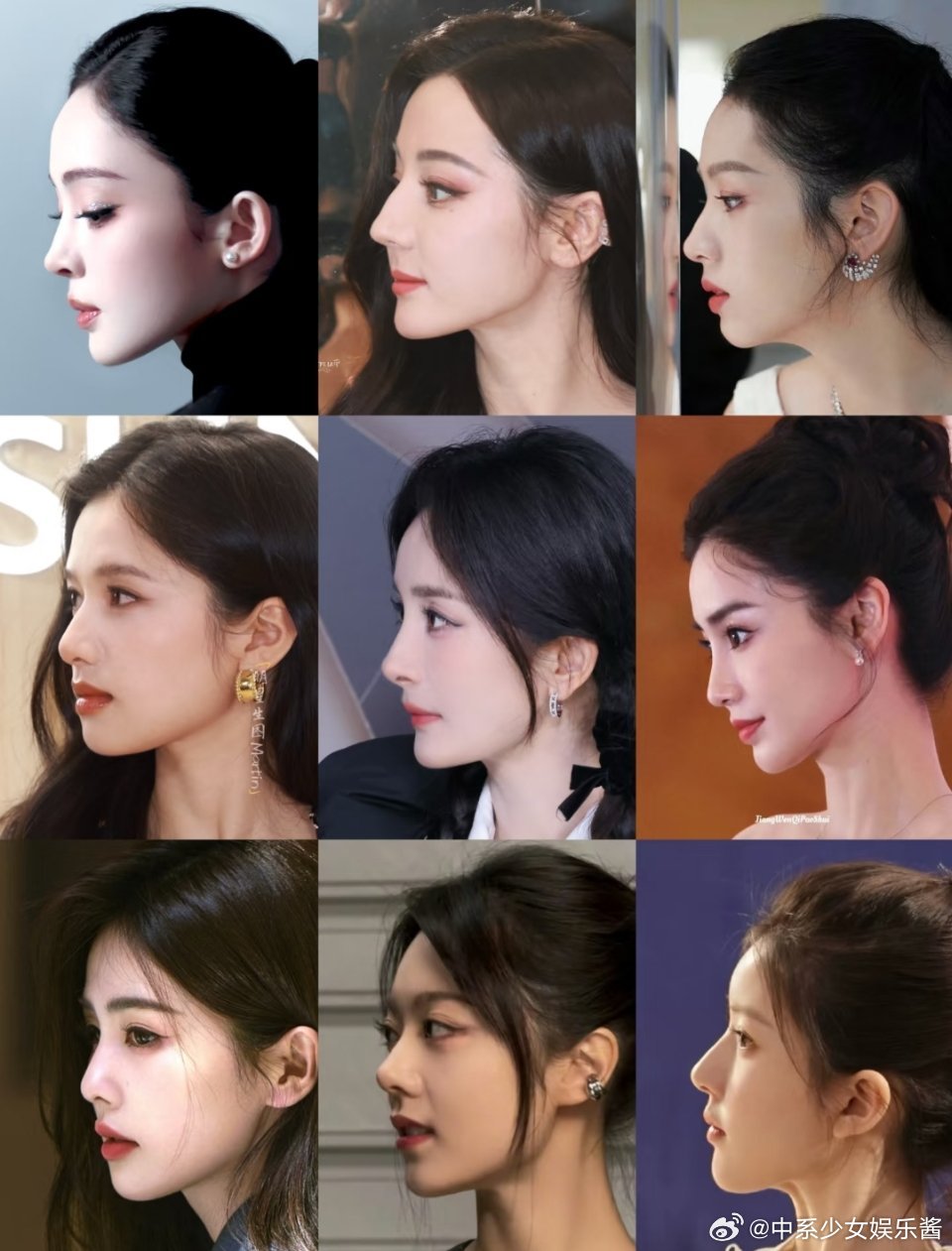 女明星的鼻子都好特别，没有不漂亮的