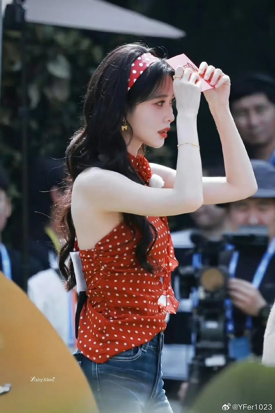 白鹿和孟子义的跑男路透来啦，两位姐姐都好美呀✨