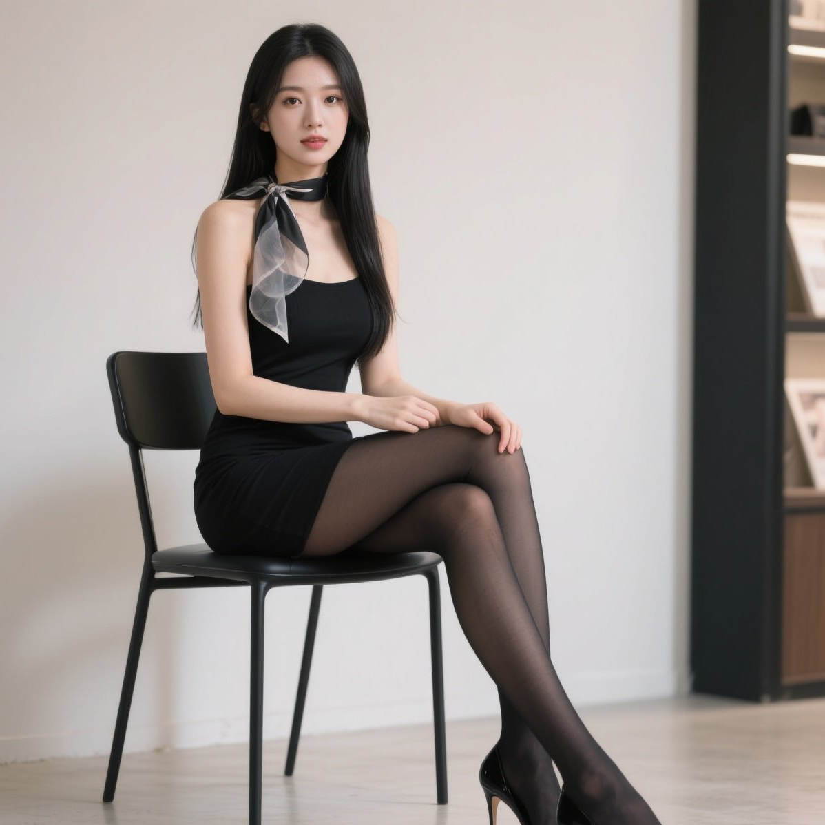 黑丝长腿小野猫，媚眼如丝勾魂招
