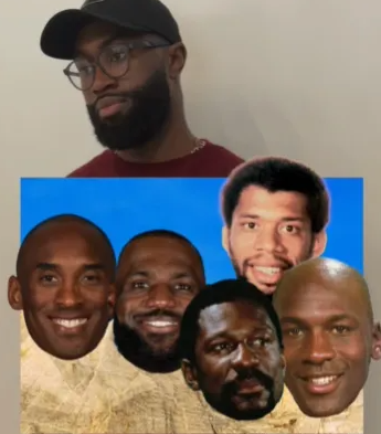 76人球员杰伦-布朗接受了采访，谈到了自己心目中的NBA总统山名单。杰伦布朗表