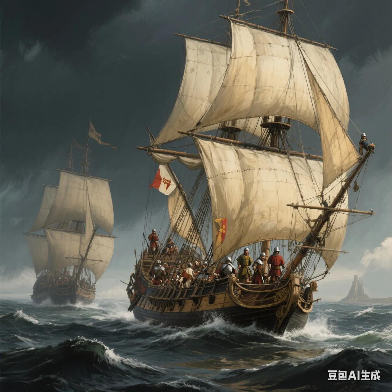 【郑和下西洋和哥伦布、达伽马开辟新航路的不同内涵】首先，哥伦布和达伽马的航行，