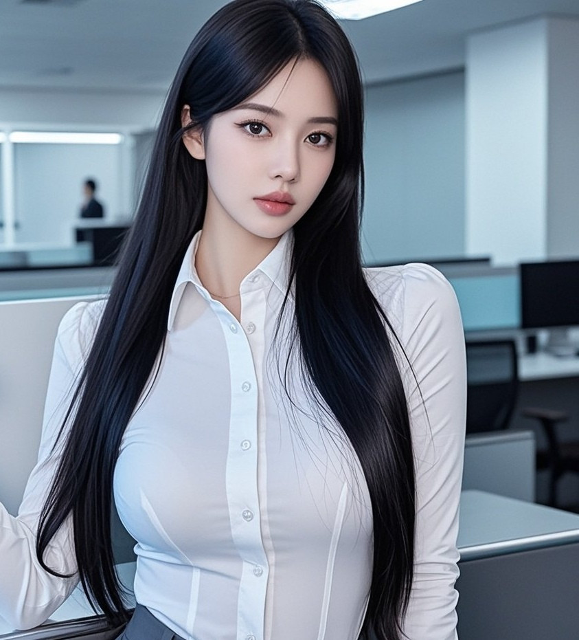 职场尤物展风华，丰腴曲线胜娇花
