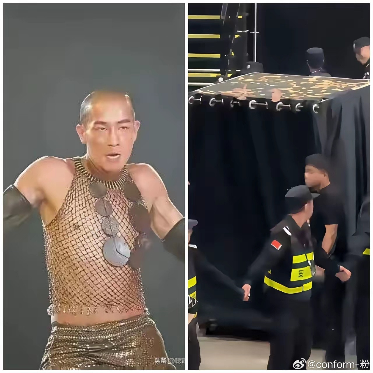 现在全网最后悔的人，估计就是陈小春了。他今年59岁了，光着膀子站在舞台上这一