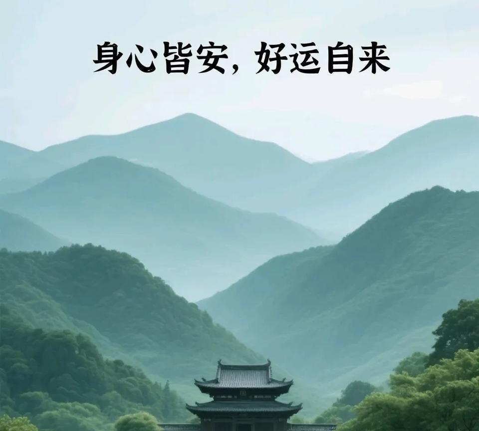 身心皆安，好运自来！照顾好自己，福气不请自到。