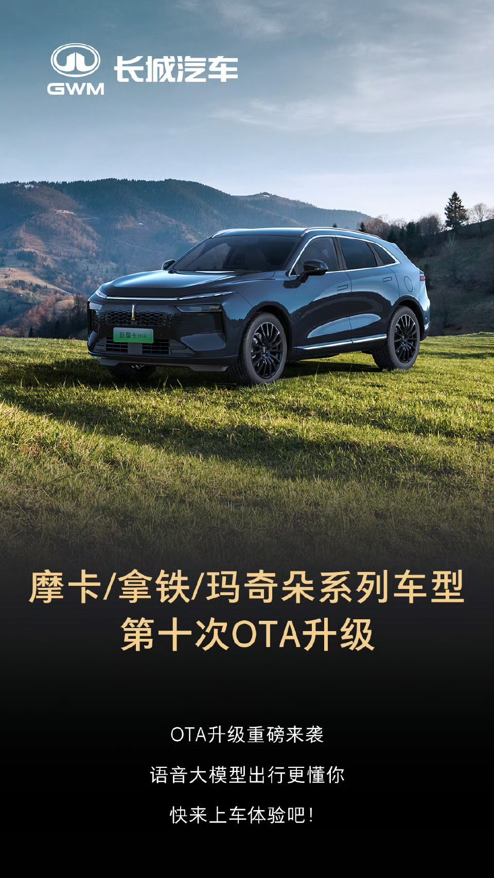 魏牌今天官宣，包括摩卡、拿铁、玛奇朵在内的咖啡系列迎来第十次OTA。这次OT